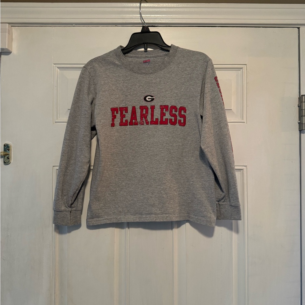 Soffe Gray Cotton Blend Shirt Georgia Bulldogs